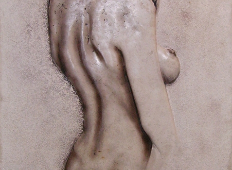 Frau als Relief